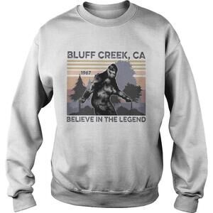 Bigfoot Bluff Creek Ca Believe In The Legend 1967  Retro Shirt